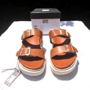 Flatform Two Strap . Size: 11 Two Strap Sandals . Madden NYC . New in Box